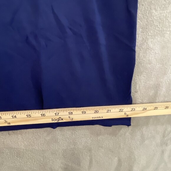 NWT Hale Bob Women’s Navy Blue V Neck Sleep / Lounge Dress Modal & Spandex Knee - Picture 8 of 11